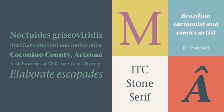 Ejemplo de fuente ITC Stone Serif #1